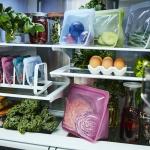 Stasher Premium Silicone Reusable Food Storage Stand-Up Bag Mega, Clear, Microwave, Sous Vide, Dishwasher, Oven and Freezer Safe, BPA Free, Leak-free, Eco-friendly, 104 Oz