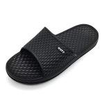 Hasina Shower Sandals Men Bathroom Slippers Non-Slip Indoor Home House Beach Shoes(10 M US Black