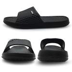 Hasina Shower Sandals Men Bathroom Slippers Non-Slip Indoor Home House Beach Shoes(10 M US Black