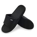 Hasina Shower Sandals Men Bathroom Slippers Non-Slip Indoor Home House Beach Shoes(10 M US Black