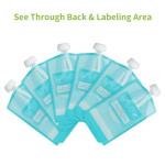 Kirecoo Reusable Baby Food Pouches - 12PCS 7oz Refillable Baby Food Storage Pouches, Squeeze Homemade Organic Applesauce Yogurt Smoothie Puree Storage for Kids Toddlers, Washable Freezer Safe