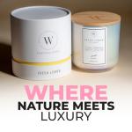 Waxily Lemon Scented Soy Candle | Non Toxic, Phthalate-Free Essential Oil Candle | Odor Eliminating Citrus for Kitchen, Aromatherapy, Luxury Gift, Clean Burning, Fresh Home Decor | 12oz