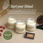 Bare Botanics Soy Candle Gift Set 3 pcs - 100% Plant-Based Fragrance Oils - Premium, Non-Toxic Candle - Softly Scented Natural Soy Wax - Handpoured in WI - Discovery Candle Set and Ready to Gift