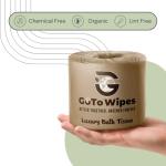 Premium Bamboo Toilet Paper | Organic Ultra Soft | Extra Thick 3 Ply | 400 Sheets | Chemical Free | Non Toxic & Chlorine Free | Sustainable Septic Safe Toilet Paper | 12 Mega Rolls by GoTo Wipes