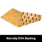 Bamboo Bath Mat Bathroom Runner Long Large Rugs Floor Wood Shower Bathtub Waterproof Non Slip Accessories 16x34 Inch Easy to Clean, Natural, 1 pc