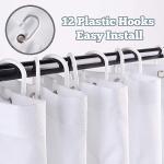 LIGHTINHOME Pink Halloween Shower Curtain 60Wx72H Inches 70s Retro Funny Ghost Y2K Cute Autumn Pumpkin Purple Flower Hippie Groovy Cloth Fabric Waterproof Polyester Bathroom Home Decor Set with Hooks