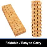 Bamboo Bath Mat Bathroom Runner Long Large Rugs Floor Wood Shower Bathtub Waterproof Non Slip Accessories 16x34 Inch Easy to Clean, Natural, 1 pc