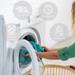 LIGHTINHOME Pink Halloween Shower Curtain 60Wx72H Inches 70s Retro Funny Ghost Y2K Cute Autumn Pumpkin Purple Flower Hippie Groovy Cloth Fabric Waterproof Polyester Bathroom Home Decor Set with Hooks