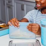 WeeSprout Reusable Silicone Bags (Set of 3) 100% Food Grade Storage Containers, Leakproof, Dishwasher & Microwave Safe, Snack, Sandwich, Quart, & Half Gallon Sizes