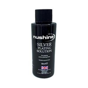 Nushine Silver Plating Solution 1.7 Oz - permanently plate PURE SLIVER onto worn silver, brass, copper and bronze (ecofriendly formula)
