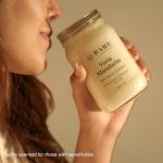 Bare Botanics Warm Vanilla Oak Scented Soy Candle - Premium Candle in 16 oz Mason Jar - 100% Natural Soy Wax & Plant-Based Fragrance Oils, Softly-Scented - Handpoured in WI - 85 Hrs Long Burning