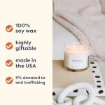 Calyan Wax Co. Seaside & Citrus 3 Wick Scented Candle - 43 Hour Burn - Luxury 3 Wick Soy Candles - Non Toxic Soy Wax Candles - Long Lasting Large Glass Jar Candle for Home - 14.9oz