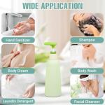 UMETASS 6.7oz Travel Shampoo Bottle with Flip Cap, Refillable Plastic Pump Bottles Dispenser for Soap, Shampoo, Lotions, Liquid Body Wash, Creams and Massage Oil (2Pack, 6.7oz/200ml)