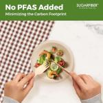 125 Eco-Friendly 7" Compostable Sugarcane Plates