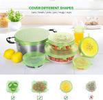 ONEGOL Silicone Stretch Lids for Food Storage in Fridge, 12 Pack Silicone Lids, Reusable Food Grade Silicone Bowl Covers for Cups, Bowls and Dish, 6 Sizes Round and Rectangle Shape