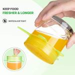 ONEGOL Silicone Stretch Lids for Food Storage in Fridge, 12 Pack Silicone Lids, Reusable Food Grade Silicone Bowl Covers for Cups, Bowls and Dish, 6 Sizes Round and Rectangle Shape