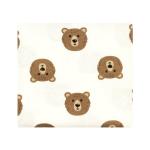 Hudson Baby Unisex Baby Cotton Flannel Receiving Blankets Bundle, Brown Bear, One Size