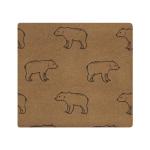 Hudson Baby Unisex Baby Cotton Flannel Receiving Blankets Bundle, Brown Bear, One Size
