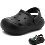 Toddler Clogs Classic Boys Girls Water Shoes Kids Slip On Sandals Children Summer Slippers Garden Beach Pool Shower Slides Black