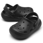 Toddler Clogs Classic Boys Girls Water Shoes Kids Slip On Sandals Children Summer Slippers Garden Beach Pool Shower Slides Black
