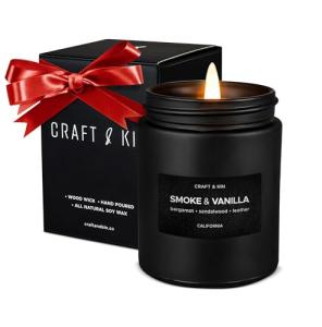 Eco-Friendly Smoke & Vanilla Scented Candle