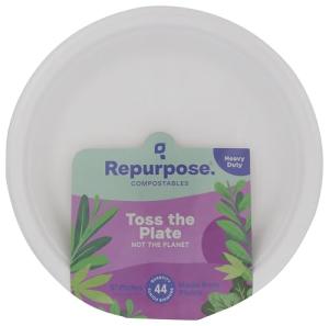 REPURPOSE Compostable Plates 9 Inch, 44 CT