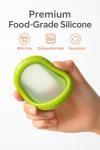 Set of 4 Reusable Fresh Pods – Anti-Oxidation Silicone Food Savers for Avocado, Onion, Tomato, Lemon & Garlic | BPA-Free Airtight Vegetable & Fruit Storage Containers for Fridge