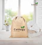 Cottegy Egyptian Natural Loofah Exfoliating Body Scrubber - Eco-Friendly Bath & Shower loofah Sponge for Face & Body | 100% Natural Real Egyptian loofah, Ideal for Men & Women (1 Count (Pack of 2))