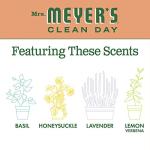 MRS. MEYER'S CLEAN DAY Kitchen Essentials Set, Includes: Hand Soap, Dish Soap, and All Purpose Cleaner, Geranium, 3 Count Pack