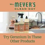 MRS. MEYER'S CLEAN DAY Kitchen Essentials Set, Includes: Hand Soap, Dish Soap, and All Purpose Cleaner, Geranium, 3 Count Pack