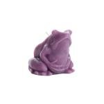 Big Dipper Wax Works Lilac Frog Candle, Hand-Sculpted Pure Beeswax, 2.5” x 3.5”, 24-Hour Clean Burn, Eco-Friendly Unscented Home Décor, Whimsical Garden Candle Made in USA