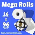 Who Gives A Crap 100% Bamboo Toilet Paper, 16 Rolls, 3 Ply, 330 Sheets, Long, Strong & Soft Toilet Tissue, Sustainable, Biodegradable, Renewable, Tree Free Bathroom Tissue Made with Bamboo Fibers