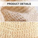 Soap Bag, Natural Sisal Soap Saver Bag Pouch Mesh Net Waste Plastic-Free Exfoliating Foaming and Drying Soap Holder for Shower (4 Pack)