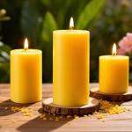 3 Pack Natural Beeswax Pillar Candles,Long Burning Unscented Pure Beeswax Candles Set,Smokeless Dripless Organic Pillar Candles Bulk for Home Decor,Prayer,Emergency,2x2in,2x3in,2x4in