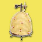 Candle by the Hour 120-Hour Beehive Candle, Eco-friendly Natural Beeswax with Cotton Wick