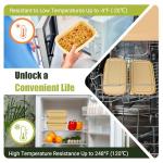 Bmboryxa 25Pack(50pcs) Meal Prep Containers Reusable, 32oz Bamboo-Powder Food Containers with Lids, Plant-based To Go Containers for Lunch - Microwave, Freezer, Dishwasher Safe