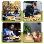 Bmboryxa 25Pack(50pcs) Meal Prep Containers Reusable, 32oz Bamboo-Powder Food Containers with Lids, Plant-based To Go Containers for Lunch - Microwave, Freezer, Dishwasher Safe