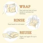 Bee's Wrap Vegan Beeswax Wraps for Food - Bread Wrap - Made in USA Reusable Bread Storage Bags - Organic & Eco-Friendly Alternative to Aluminum Foil, Sourdough Bags & Plastic Wrap, Vegan Meadow Magic