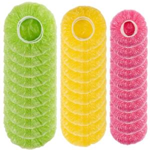 MAQIHAN 60Pcs Bowl Covers Reusable - Plastic Bowl Cover Elastic Fresh Keeping Bags Wrap Reusable Plastic Stretch Elastic Food Storage Covers Sourdough Baking Bread Proofing Rising（3 Sizes）