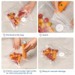 40PCS Vacuum Sealer Bags for Food with Air Valve, Reusable Sous Vide Bags (20 large+20 small)