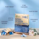 12 Pack Natural Bathroom Cleaner - Bath Shower Bathtub Tub Toilet Tile Cleaning Tablets Refill - Eco-Friendly Product & Cleaning Supplies - 1 Tablet = 17oz Spray (204oz Total) - Ocean Breeze