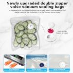 Handheld Vacuum Sealer for Food Powerful Vacuum Sealer Machine,Seal Meal Saver,Portable Food Sealer (Vacuum Sealer Machine + 30 Reusable Vacuum Bags）