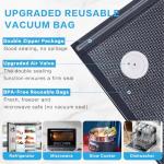 Handheld Vacuum Sealer for Food Powerful Vacuum Sealer Machine,Seal Meal Saver,Portable Food Sealer (Vacuum Sealer Machine + 30 Reusable Vacuum Bags）