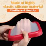 Nuogo 4 Pcs Silicone Fruit Storage Box Anti-oxidation Avocado Saver Storage Tomato Pod Vegetable Saver Reusable for Fridge Garlic Lemons Potatoes(Red, White,Orange,5.5 x 5.5 x 1.8 Inches)