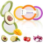 Winb Avocado Saver & Onion Storage Set of 4 Reusable Fruit and Veggie Savers - Ideal for Avocados, Tomatoes, Apples, Garlic, Onions, and More