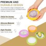 Winb Avocado Saver & Onion Storage Set of 4 Reusable Fruit and Veggie Savers - Ideal for Avocados, Tomatoes, Apples, Garlic, Onions, and More