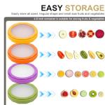 Winb Avocado Saver & Onion Storage Set of 4 Reusable Fruit and Veggie Savers - Ideal for Avocados, Tomatoes, Apples, Garlic, Onions, and More