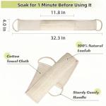 Natural Loofah Sponge Back Scrubber for Bath Shower, Exfoliating Body Scrubber, Shower Loofah Scrubber for Men and Women, Bath Sponge, Body Scrub, to Clean Your Body Deeply, Invigorate Your Skin