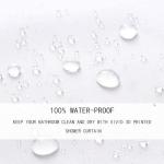 Manfei Cute Ghost Kids Shower Curtains,Black Cartoon Cat Happy Halloween Bathroom Curtain for Girls Boys,Rose Flowers Baroque Vintage Gothic Trippy Waterproof Curtains,12 Hooks Suits,72" W x 72" L