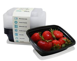 PARTYHIPPO Small Meal Prep Containers Single Lids, 12 OZ 12-pack, Food Storage Bento BPA Free | Stackable | Reusable Lunch Boxes, Microwave/Dishwasher, Freezer Safe,Portion Control